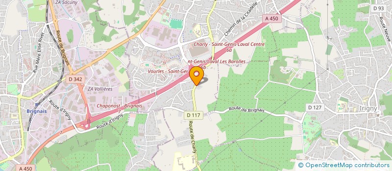 localisation de l'entreprise MONSIEUR MARC BERLIOZ  SAINT-GENIS-LAVAL