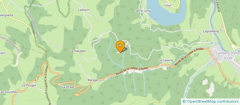 localisation de l'entreprise MONSIEUR MARC BERNARD  SAINTE EULALIE D'OLT