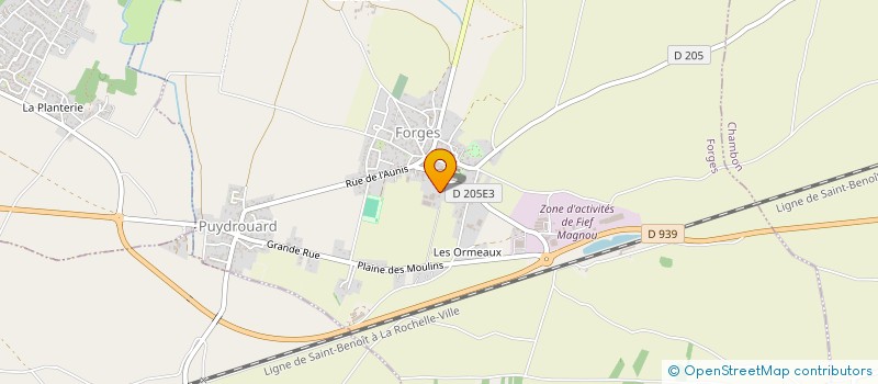 localisation de l'entreprise MONSIEUR MARC BERNARD  FORGES