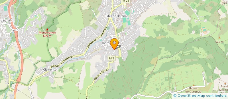 localisation de l'entreprise MONSIEUR MARC BERNARD  ROMAGNAT