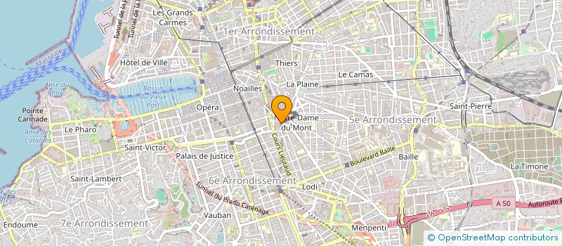 localisation de l'entreprise MONSIEUR MARC BERNARD PAUL JACQUELOOT à MARSEILLE