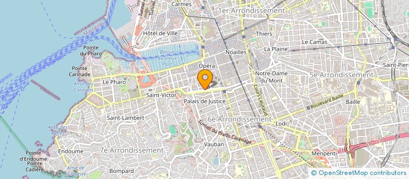 localisation de l'entreprise MONSIEUR MARC BERNIE  MARSEILLE