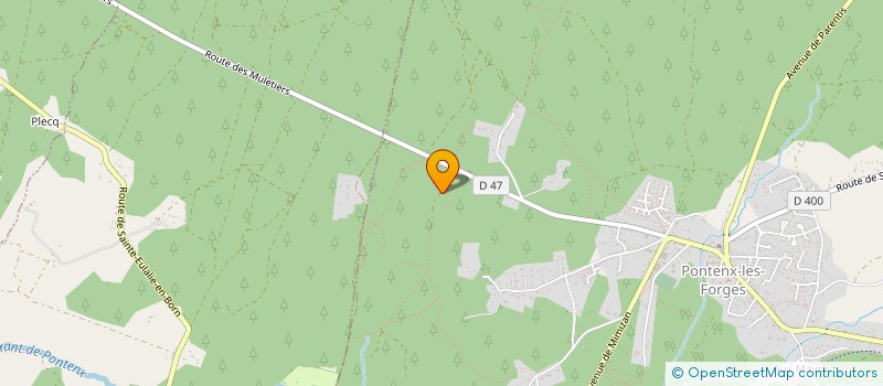 localisation de l'entreprise MONSIEUR MARC BERQUE  PONTENX LES FORGES