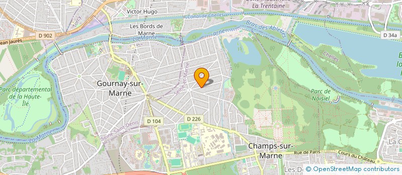 localisation de l'entreprise MONSIEUR MARC BERREBI  CHAMPS-SUR-MARNE