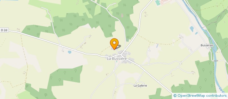 localisation de l'entreprise MONSIEUR MARC BERTAUD  LA BUSSIERE
