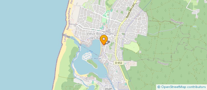 localisation de l'entreprise MONSIEUR MARC BERTHOUMIEUX  VIEUX-BOUCAU-LES-BAINS