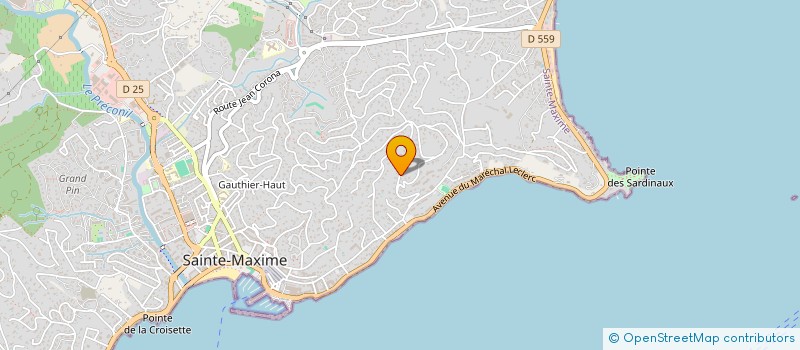 localisation de l'entreprise MONSIEUR MARC BERTMET à SAINTE-MAXIME