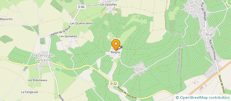 localisation de l'entreprise MONSIEUR MARC BERTRAND  CREZANCY-EN-SANCERRE