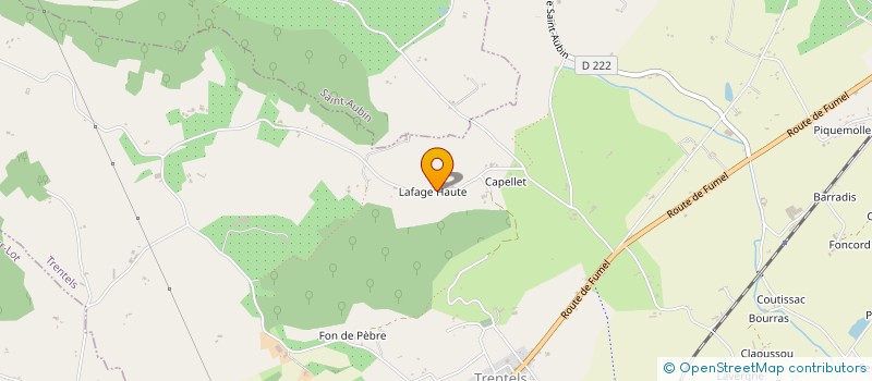 localisation de l'entreprise MONSIEUR MARC BIASIORI POULANGES  TRENTELS