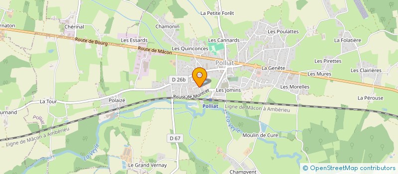 localisation de l'entreprise MONSIEUR MARC BIENVENU à POLLIAT