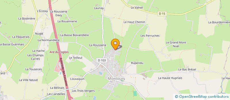 localisation de l'entreprise MONSIEUR MARC BIHEL  LES PORTES DU COGLAIS