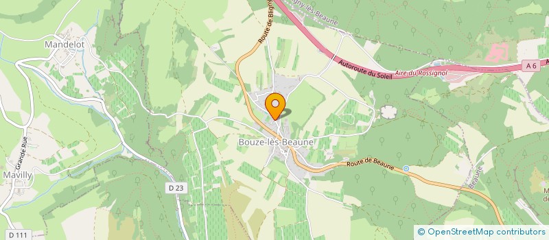 localisation de l'entreprise MONSIEUR MARC BILLY à BOUZE-LES-BEAUNE