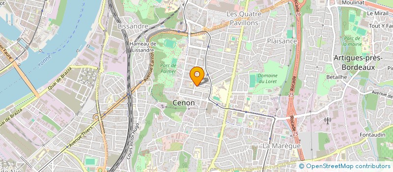 localisation de l'entreprise MONSIEUR MARC BIO  CENON