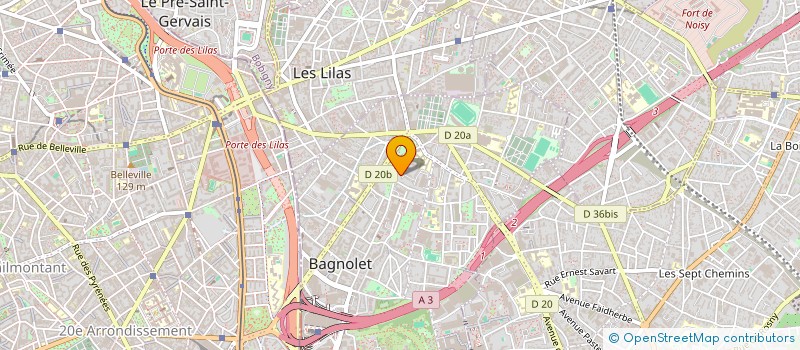 localisation de l'entreprise MONSIEUR MARC BISMUTH à BAGNOLET