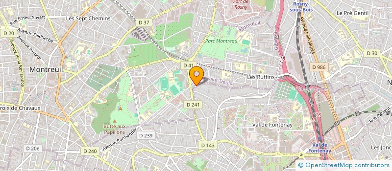 localisation de l'entreprise MONSIEUR MARC BISOR à MONTREUIL