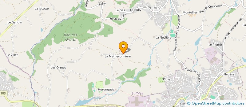 localisation de l'entreprise MONSIEUR MARC BISSARDON à POMEYS