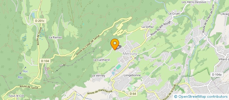 localisation de l'entreprise MONSIEUR MARC BLANC FATIN  MERCURY