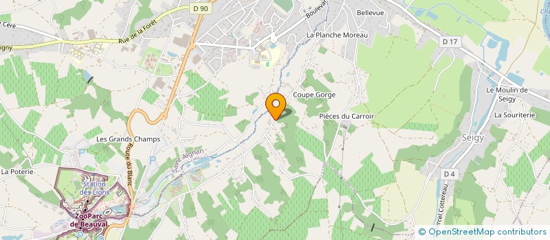 localisation de l'entreprise MONSIEUR MARC BLANCHARD-JACQUET  SEIGY