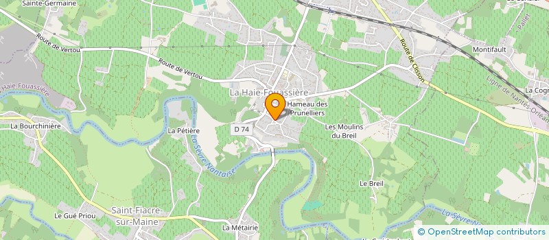 localisation de l'entreprise MONSIEUR MARC BOCQUIER  LA HAIE-FOUASSIERE