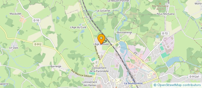 localisation de l'entreprise MONSIEUR MARC BODEAU à SAINT-MAURICE-LA-SOUTERRAINE