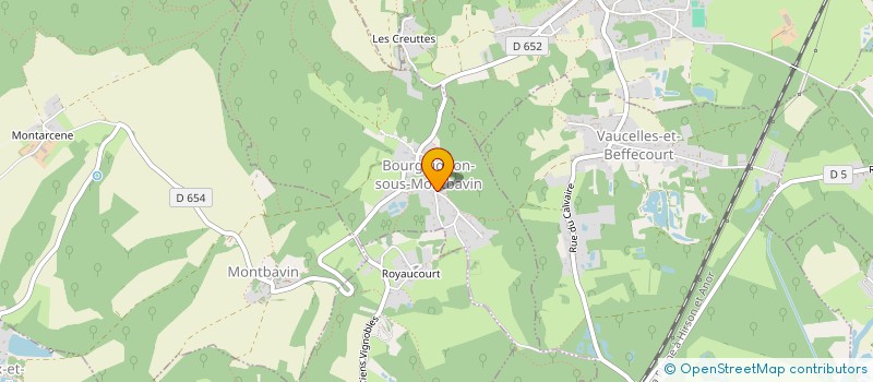 localisation de l'entreprise MONSIEUR MARC BODENES  BOURGUIGNON-SOUS-MONTBAVIN