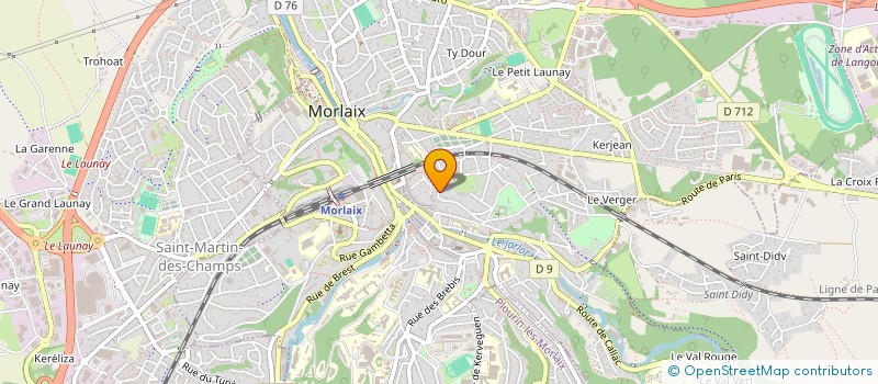 localisation de l'entreprise MONSIEUR MARC BOENNEC  MORLAIX