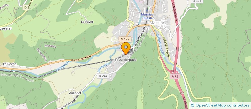 localisation de l'entreprise MONSIEUR MARC BOISSON à MASSIAC