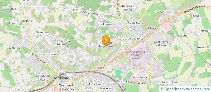 localisation de l'entreprise MONSIEUR MARC BOLZONI  MOISSAC