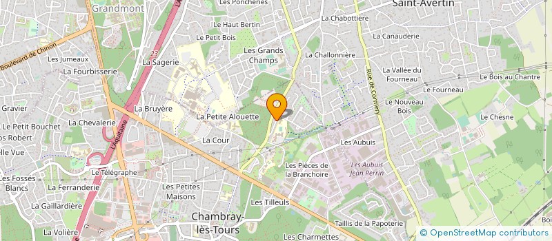 localisation de l'entreprise MONSIEUR MARC BONART  CHAMBRAY-LES-TOURS