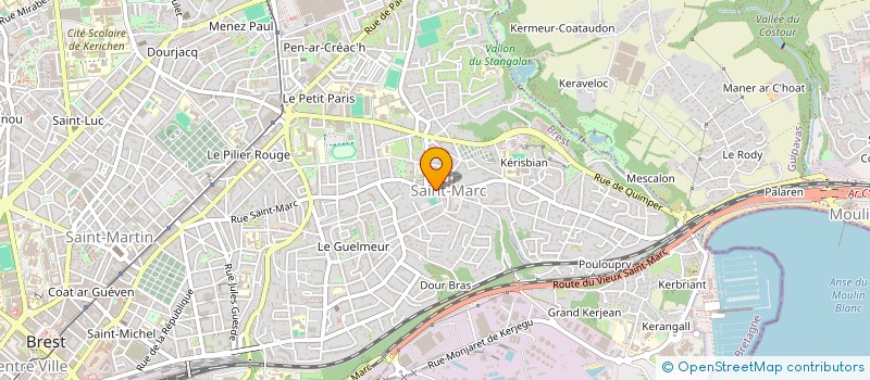 localisation de l'entreprise MONSIEUR MARC BONDERF à BREST
