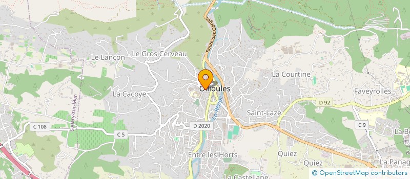 localisation de l'entreprise MONSIEUR MARC BONET à OLLIOULES