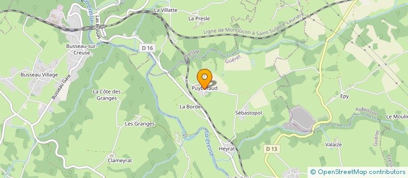 localisation de l'entreprise MONSIEUR MARC BONHOMME à MOUTIER-D'AHUN