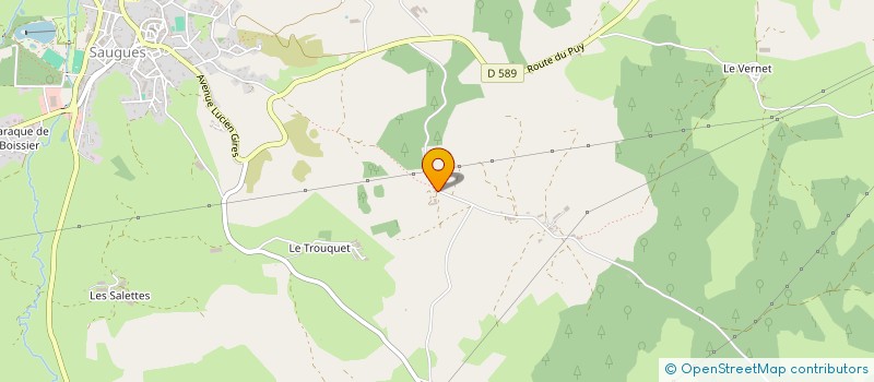 localisation de l'entreprise MONSIEUR MARC BONHOMME à SAUGUES