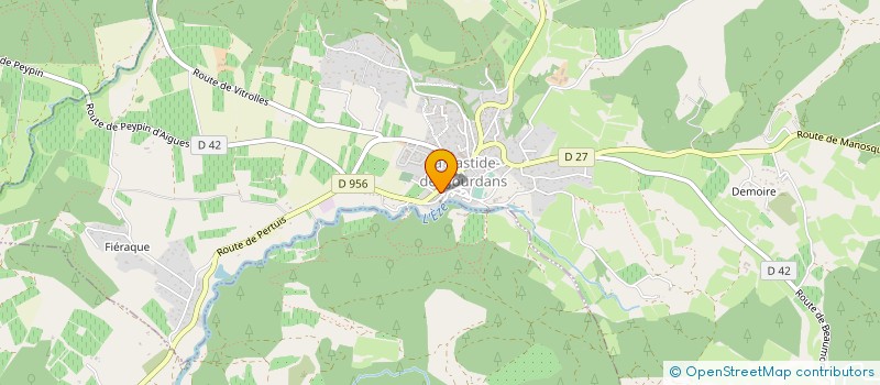 localisation de l'entreprise MONSIEUR MARC BONNAUD  LA BASTIDE-DES-JOURDANS