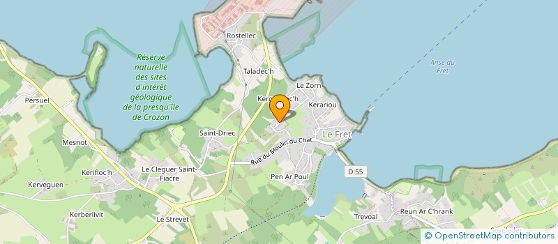 localisation de l'entreprise MONSIEUR MARC BONNEFOI  CROZON