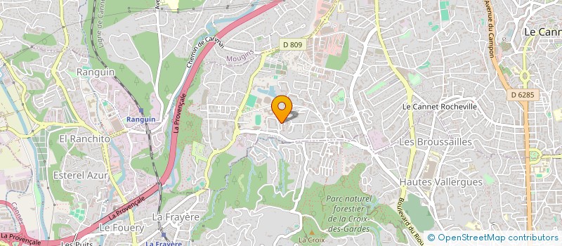 localisation de l'entreprise MONSIEUR MARC BONNET  LE CANNET