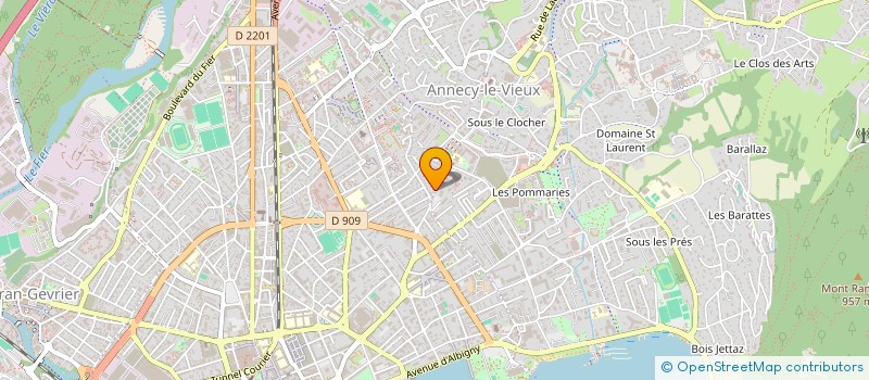 localisation de l'entreprise MONSIEUR MARC BONNET à ANNECY