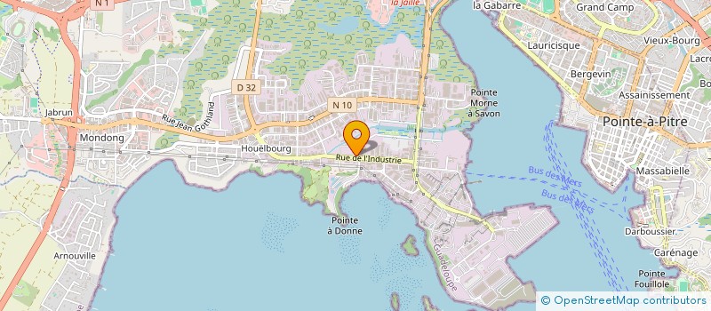 localisation de l'entreprise MONSIEUR MARC BORDELAIS  BAIE-MAHAULT