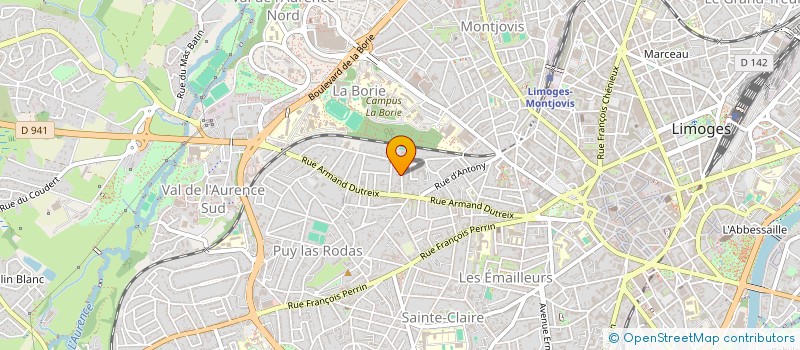 localisation de l'entreprise MONSIEUR MARC BORDENAVE à LIMOGES