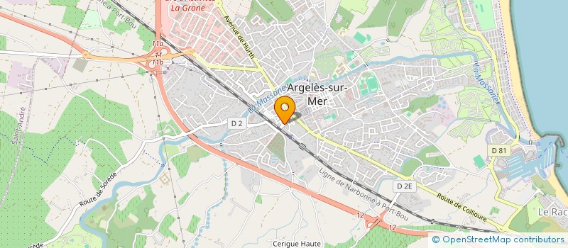 localisation de l'entreprise MONSIEUR MARC BOSC à ARGELES-SUR-MER