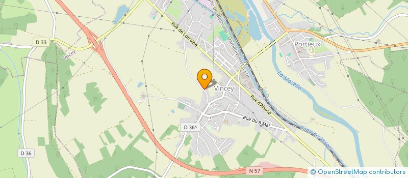 localisation de l'entreprise MONSIEUR MARC BOSSARD  VINCEY