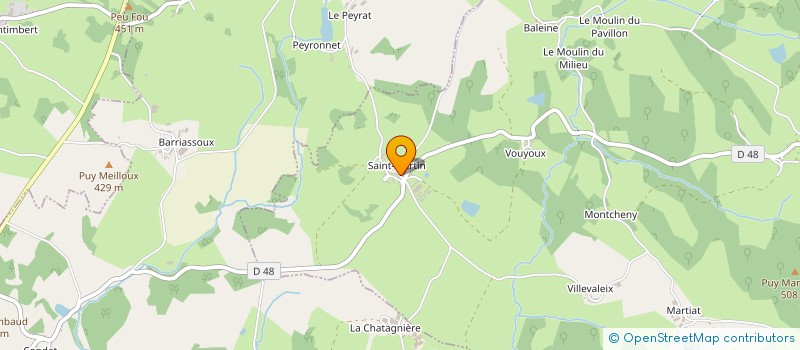 localisation de l'entreprise MONSIEUR MARC BOUCHARDY à SAINT-VAURY