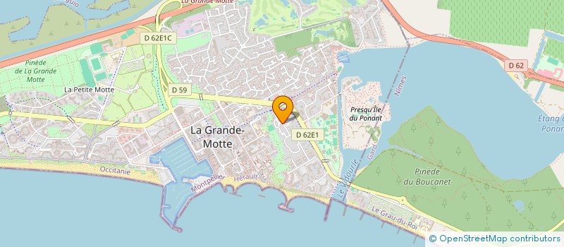 localisation de l'entreprise MONSIEUR MARC BOUDOU à LA GRANDE-MOTTE