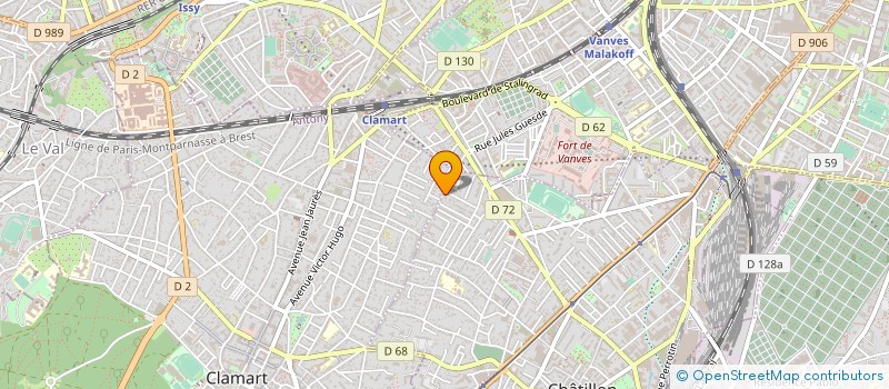 localisation de l'entreprise MONSIEUR MARC BOUGIE  CHATILLON