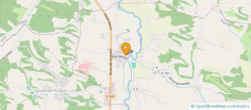 localisation de l'entreprise MONSIEUR MARC BOUIN  AUTERIVE