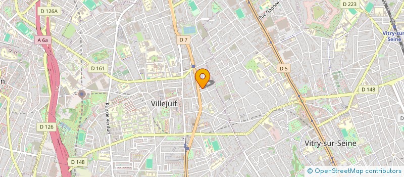 localisation de l'entreprise MONSIEUR MARC BOUOULI à VILLEJUIF
