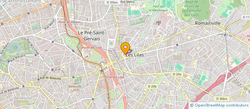 localisation de l'entreprise MONSIEUR MARC BOURDIN à LES LILAS
