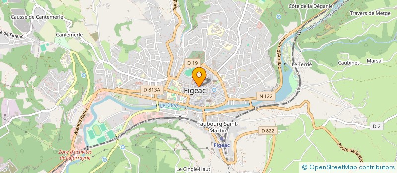 localisation de l'entreprise MONSIEUR MARC BOURGEOIS à FIGEAC