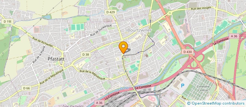 localisation de l'entreprise MONSIEUR MARC BOURGHART  MULHOUSE