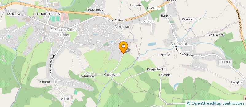 localisation de l'entreprise MONSIEUR MARC BOURGOIGNON  FARGUES-SAINT-HILAIRE